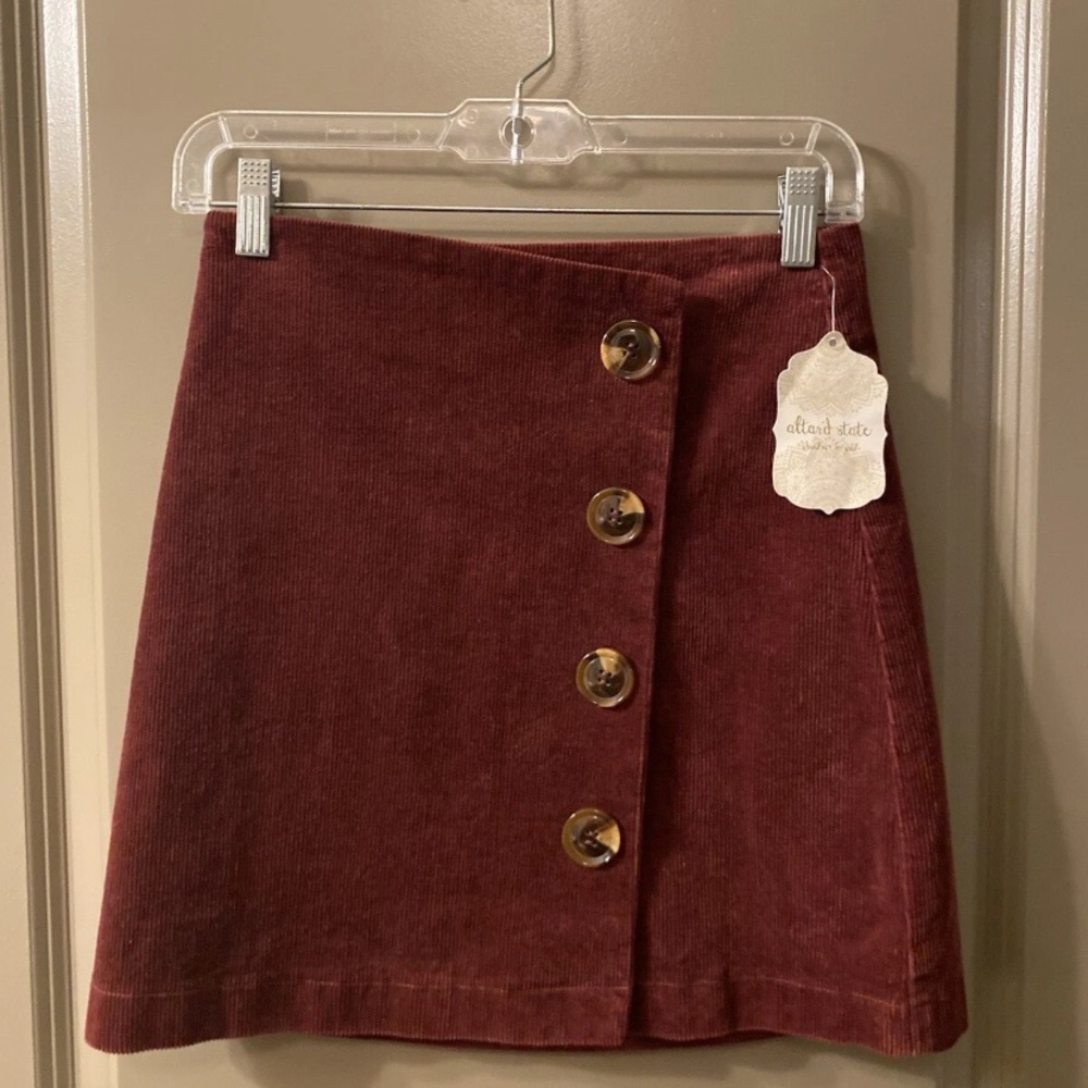 NWT Altar'd State Red A-Line Mini Skirt Size S